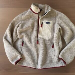 Patagonia Women's Classic Retro-X Jacket M Natural Cream Fleece 23074 $199